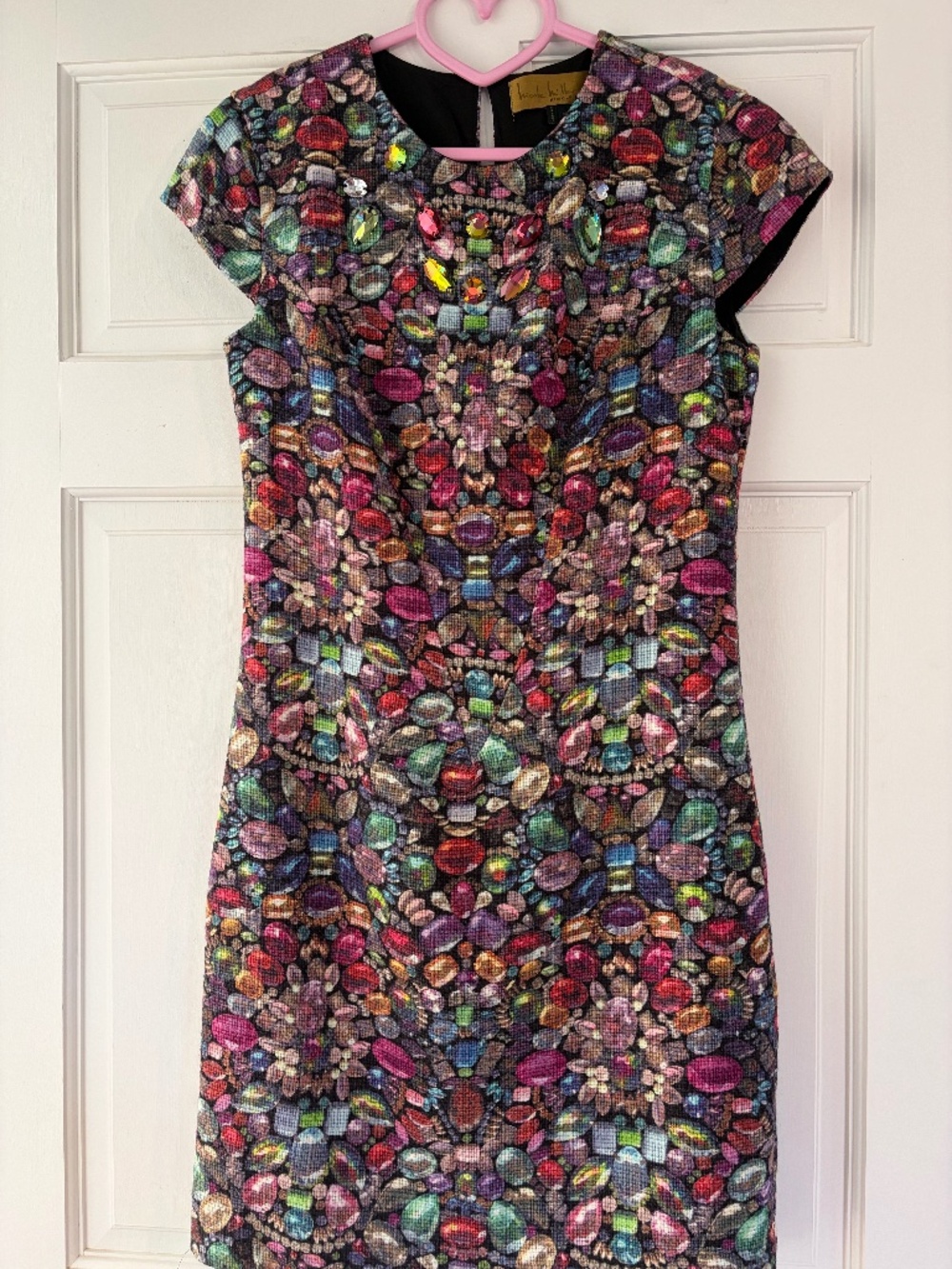 Nicole Miller Wool Jeweled Dress Size 6